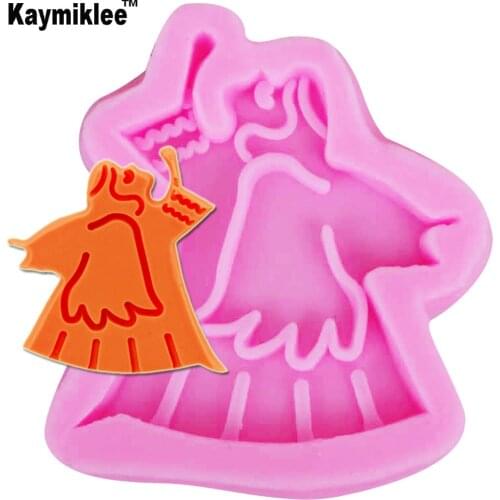 M669 Hot Selling DIY Halloween Theme Ghost Shape Silicone Mold Dia 7.2*0.7cm Mini fondant Cupcake Cake Decorating
