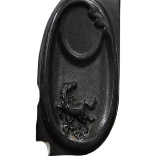 Chinese Red Mountain Culture Collection Meteorite Carving Inkstone