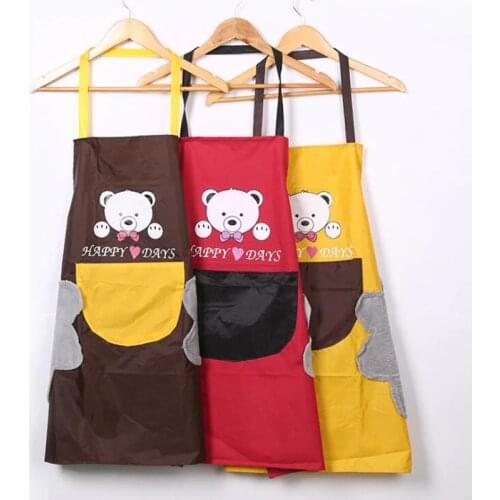 Sleeveless Kitchen Cooking Apron For Woman Waterproof Oil Polyester Aprons for Dishwashing Cleaning Bibs Home Cleaning Tools