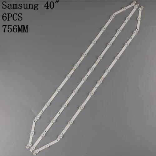 76cm LED Backlight Lamp strip For Samsung 40'' TV UN40EH5000w D3GE-400SMB-R1 D3GE-400SMB-R2 2013SVS40 BN96-28767A BN96-28766A
