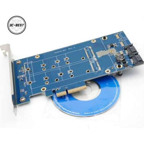 M.2 Transfer PCIe transfer Card SATA3.0 extension card M.2 SSD set RAID array card