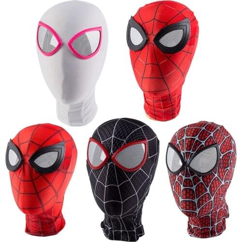 Far From home Cosplay Mask Spandex Elastic Superhero Halloween Kids Face Masks Adult Hood Headgear Anime Hot