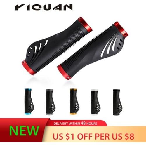 Newest Aluminum Alloy Bicycle Handlebar Grips City Bike Scooter MTB Cover Handle Bar End Non-slip Aluminum Lock Bicycle Grips