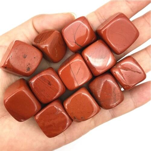 Wholesale 100g Cube Natural Red Jasper Crystal Tumbled Stone Gemstone Mineral Chip Stones and Crystals