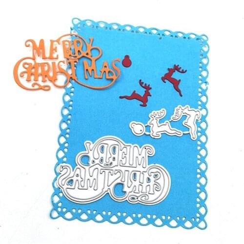 Julyarts Merry Christmas New Cutting Dies for 2021 Scrapbooking Material for Card Making DIY Scrapbooking Cardstock Die Cut