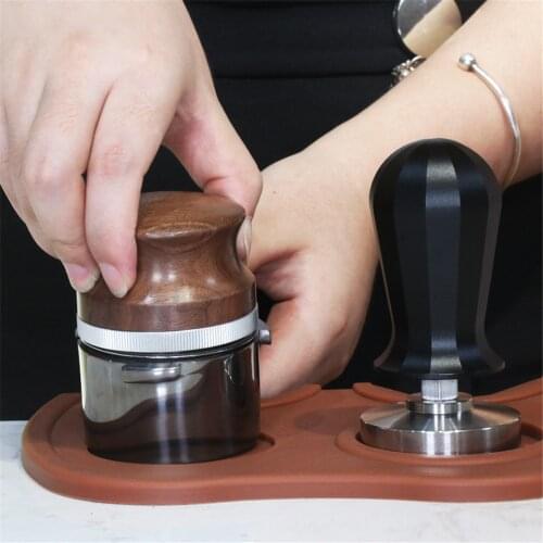 51/53/58mm Coffee Distributor & Tamper, Coffee Leveler Fits, Adjustable Depth- Professional Espresso Hand Tampers