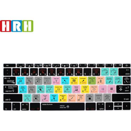 HRH AI Davinci Resolve Silicone Keyboard Cover Skin for Macbook New Pro 13"A1708 (2016 Version No Touch Bar) and for Mac 12A1534