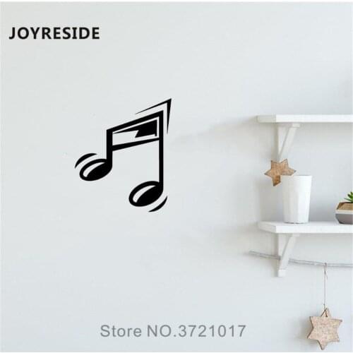 JOYRESIDE Music Notes Wall Decal Musical Note Wall Sticker Melody Vinyl Decor Home Rooms Art Decor Interior Designed Mural A1019