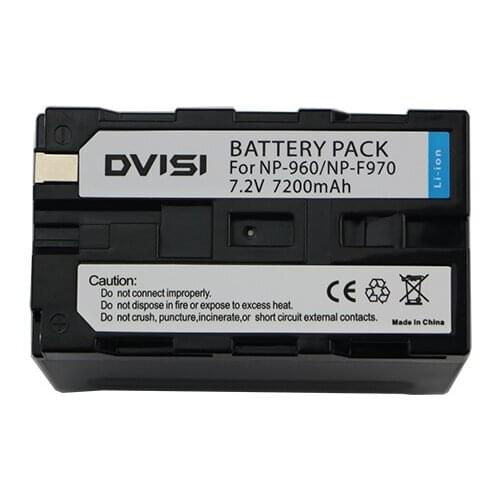 DVISI NP-F970 NP F970 NP-F960 NP-F950 7200mAh Camera Battery For Sony CCD-RV100 CCD-TRV58 DCR-TRV110K z1