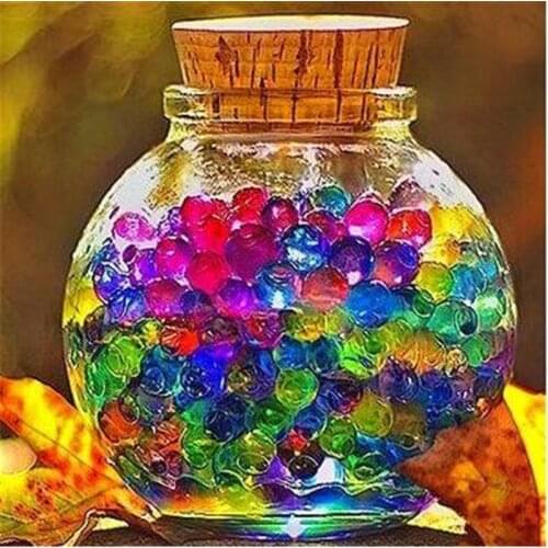1000pcs(20g) Fashion Home Decor 3mm Pearl Shaped Crystal Soil Water Beads Mud Grow Magic Jelly Balls Hydrogel Gel Kids Toy 7Z