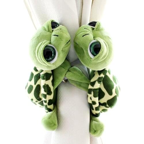 2pcs Big Eyes Turtle Curtain Tieback Holder Strap Tie Backs Children Room Decoration Accessories Holdback Curtain Strap Hook