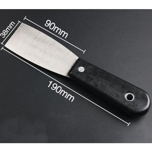 3 pcs Flexible Putty Knife with Plastic Hammer-end Handle Putty Knife with Black Handle, 1.5inch, 2.5inch, 4inch