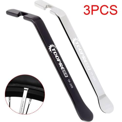 3Pcs Bicycle Tire Lever Pry up Bar Tool Steel Bike Wheel Remover Tools for Mountain Bike Road Bike Tire Changing Tool for Biking