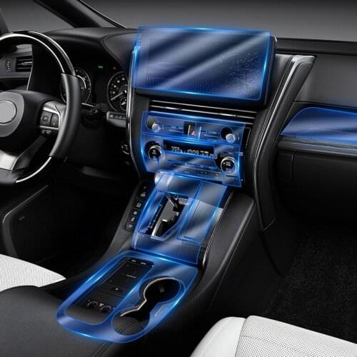 For Lexus LM 2020 Accessories TPU Transparent Film Car Dashboard Film Screen Armrest Protection Sticker Anti-scratch Stickers