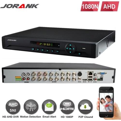 Home DVR Recorder AHD 1080P 16CH AHDNH DVR 16 Channel 2 SATA HDD Port 3G Wifi AHD DVR 16CH Hybrid NVR DVR Recorder ONVIF 16CH
