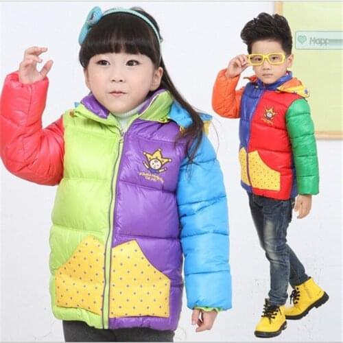 Cute sweet wind girl cotton 2016 new low-cost for girls boys kids childrens winter jackets jacket coat and children parka672