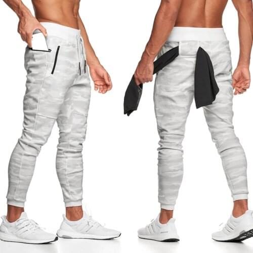 Running Men Sport Pants Summer Camo Quick Dry Crossfit Jogging Sweatpant Gym Fitness Workout Sportwear Legging Long Pants 3XL