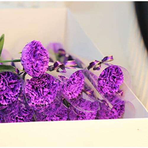 5 Colors Carnation Shaped Soap Decoration Carnation Flower Petals Bath Soap Essential Oil Carnation Soap Valentines Day Gift