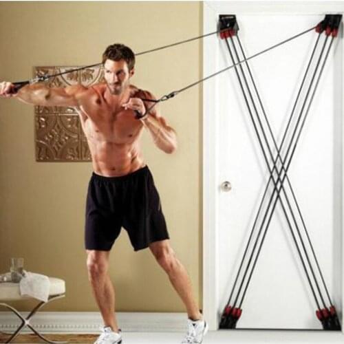 X-type door pull rope all-around puller fitness resistance rope pull training band