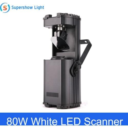 New Mobile DJ Lighting High Power 80W LED Scanner Light Gobo Projector Pattern Effect Stage Lights