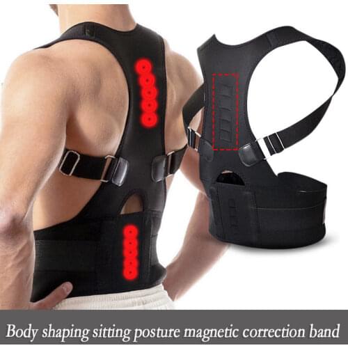 Posture Clavicle Support Corrector Magnetic Therapy Back Straight Shoulder Brace Strap Belt Correct Adjustable Male & Female