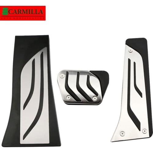 Carmilla Car Gas Fuel Brake Footrest Pedal Plate Pad for BMW X5 X6 F15 F16 E70 E71 E72 Pedals Pad Accessories