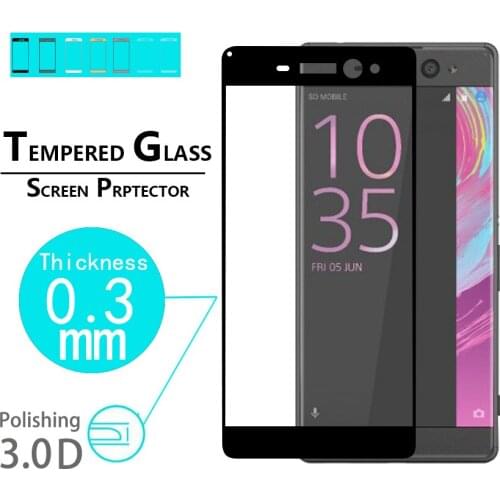 Premium full cover Tempered Glass Film For Sony Xperia XA Ultra 6.0" Anti-Shatter 3D full Curved edge Screen Protector films