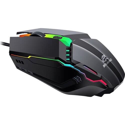 Desktop Laptop USB RGB Wired Gaming Mouse 1600 DPI Mice, 3 DPI Options for Games & Work