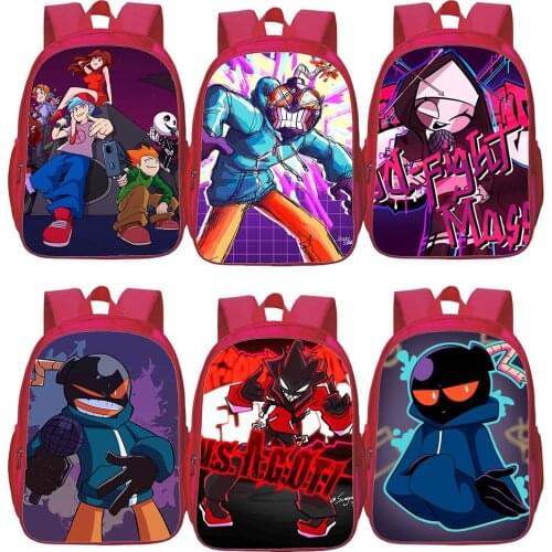 Mochila Game Friday Night Funkin Backpack Students Zipper School Bag Boys Backpacks Girls Bookbag Kids Rucksack Teens Travel Bag