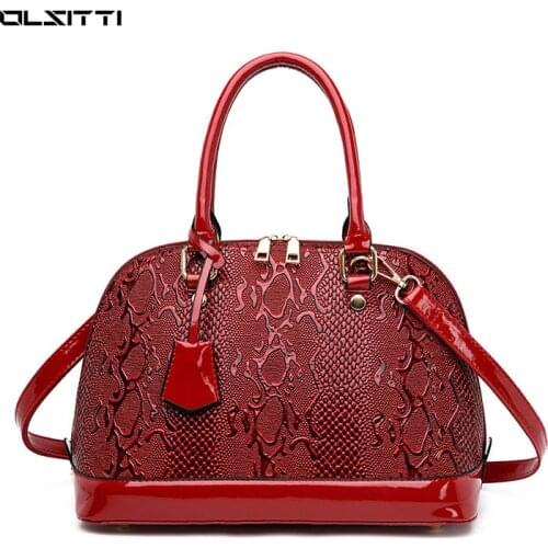 Light Luxury Ladies Handbags Pu Leather Snake Skin Shoulder Bags for Women 2021 Designer Crossbody Fashion Handbags Travel Tote