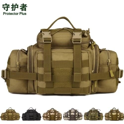 Tactical Waist Bag Shoulder Bag Protector Plus Y111 Camouflage Nylon Sports Bag Military Handbag Outdoor Hiking Bag
