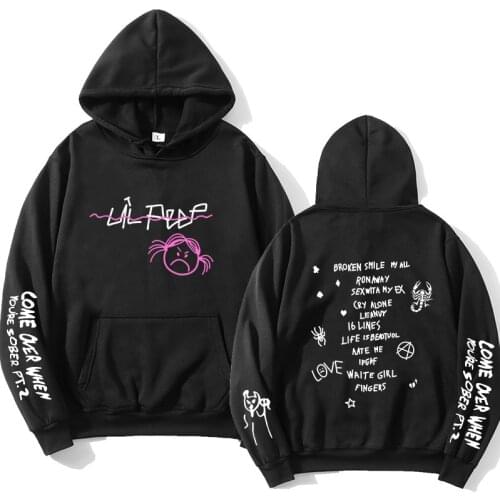 Lil Peep Hoodies Love men Sweatshirts Hooded Pullover Hoody Men /Women sudaderas cry baby Hip hop Streetwear Fashion Hoodie Male