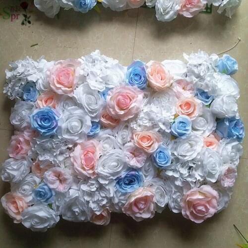 SPR pink wedding occasion flower wall panels stage backdrop decorative wholesale artificial flower table centerpiece