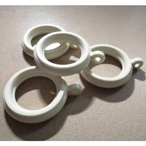 High Quality heavy nano mute ABS curtain rings with innner dia. 38mm for 19/22/25/28mm(3/4-IN,7/8-IN,1-IN,1.125-IN)diameter rods