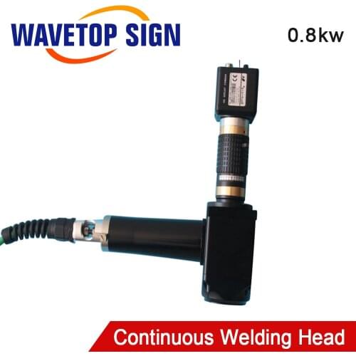 WaveTopSign 1064nm 0.8kw Continuous Fiber Laser Welding Head with D80 Connector Lens 800w for YAG Laser Welding Machine