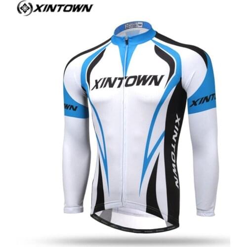 Xintown Autumn Men Long Sleeve Cycling Jersey Pro Team MTB Bike Jersey Racing Sport Cycling Clothing Riding Bicycle Wear Clothes