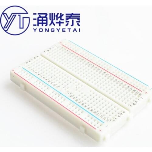 YYT 1PCS Can be spliced solderless breadboard solderless test circuit board experiment board with jumper 400 holes