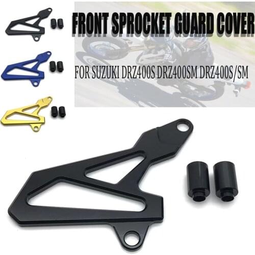 Motorcycle Front Sprocket Cover Chain Cover Guard Accessories For Suzuki DRZ400S DRZ400SM 400S 400SM 2000-2016