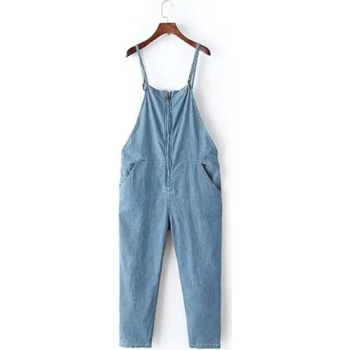Womens Top Quality Summer Boyfriend Style Denim Jumpsuit Plus Size Denim Jumpsuits Pants Women Jeans Overalls loose Rompers