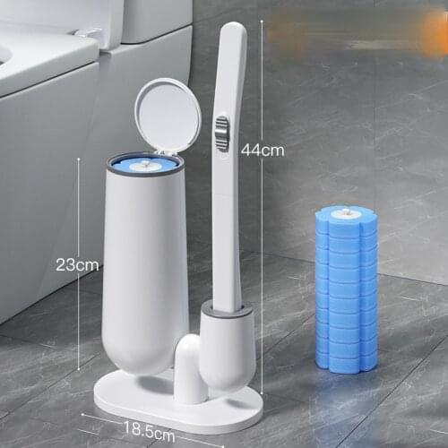 Zq Disposable Toilet Brush Household No Dead Angle Toilet Brush Set Bathroom Toilet Cleaner Cleaning