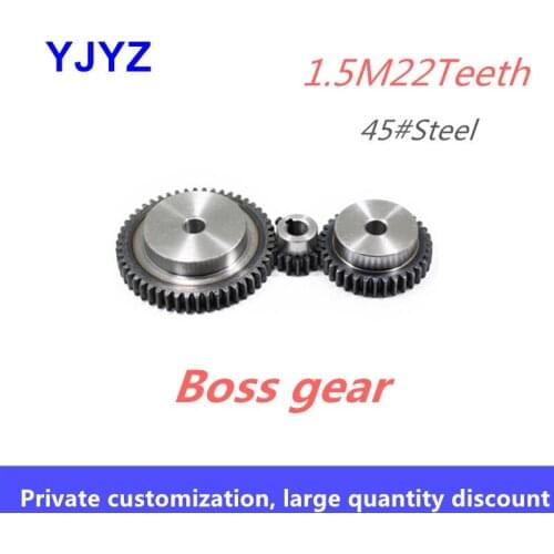 1.5M with set gear 22teeth finished product inner hole factory price direct sales boss gear spur gear