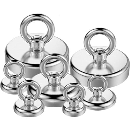 1PCS Powerful Neodymium Magnet Double-sided Magnet Hook D16/D20/D25/D32D/D36/D48/D60 Super Powerful Fishing Magnet