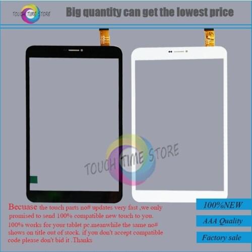 10pcs/lot Original Touch screen Digitizer 8" Tesla Neon 8.0 Tablet Touch panel Glass Sensor replacement Free Shipping