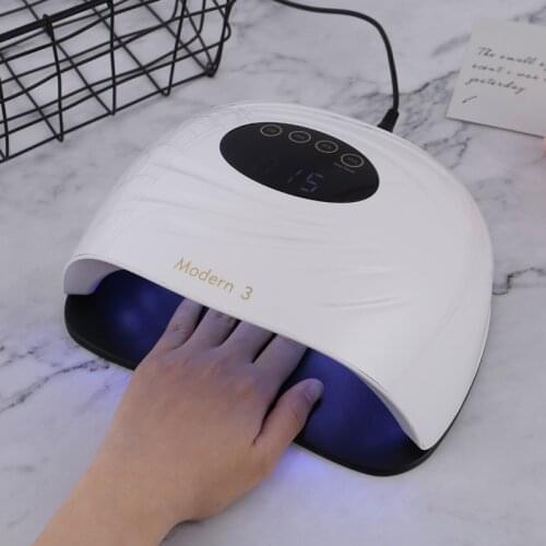 120W Modern 3 UV LED Nail Dryer Machine Lamp for Manicure Apparatus Phototherapy Lamp Nail Tool for Quick Drying All Nail Gel
