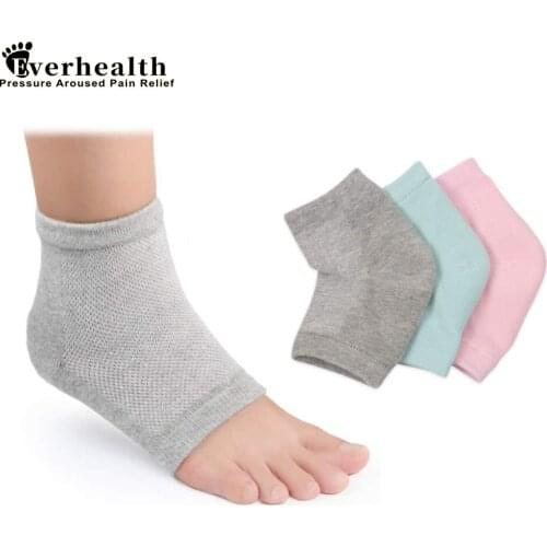 2Pairs Cotton Socks Peds Anti Cracking Liner Heel Socks Soft Elastic Silicon Moisturizing Foot Skin Care Heel Foot Protection