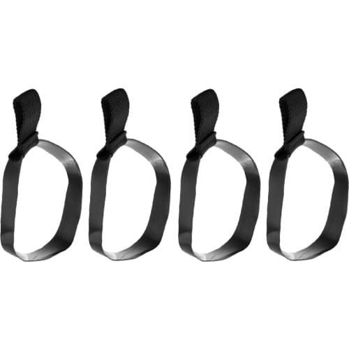 4Pcs/Set Premium Stretch Rubber Dive Hose Retainer Grip Band & Webbing Loop for Tech Scuba Diving Diver 12L Stage Tank Bottle