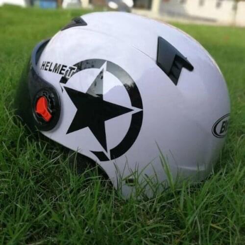 New Motorcycle Helmet Scooter Bike Open Face Half Baseball Cap Anti-UV Safety Hard Hat Motocross Helmet Multiple Color Protect