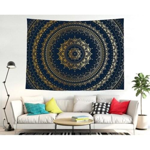 Large Mandala Indian Tapestry Wall Hanging Bohemian Beach Mat Polyester Thin Blanket Yoga Shawl Mat Blanket Dropshipping