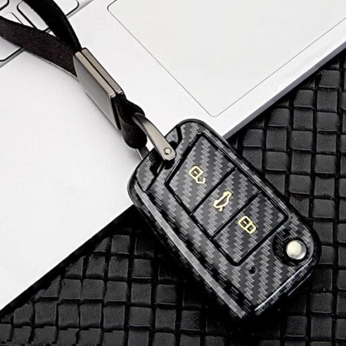 Car Key Cover Case Shell Fob Protection For Volkswagen VW Golf 7 mk7 Skoda Octavia A7 For SEAT Leon Ibiza 3 Car Accessories