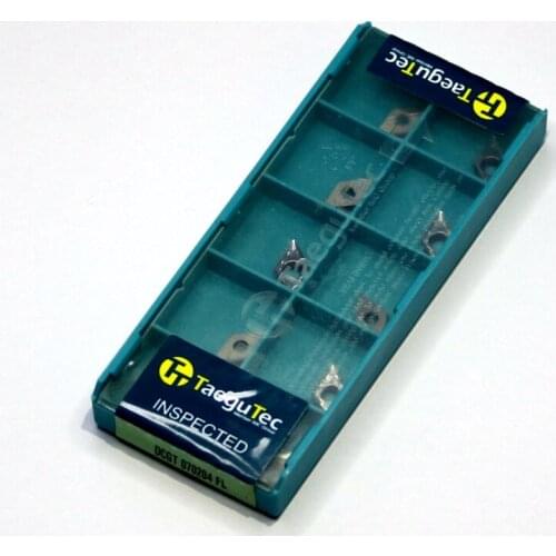 DCGT070204 FL K10 10pcs cnc TaeguTec Negative 80 degree Rhombic Indexable Lathe Tool Turning Cutter